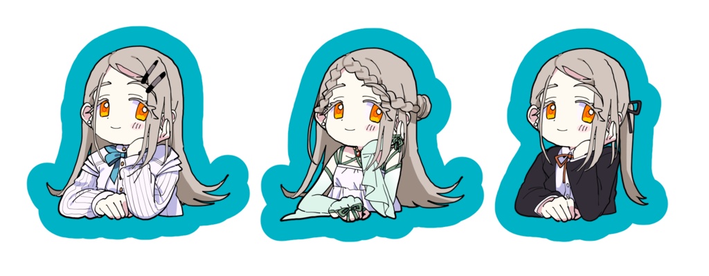 伺かゴースト篠澤さんフレークシール