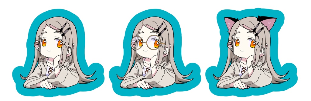 伺かゴースト篠澤さんフレークシール