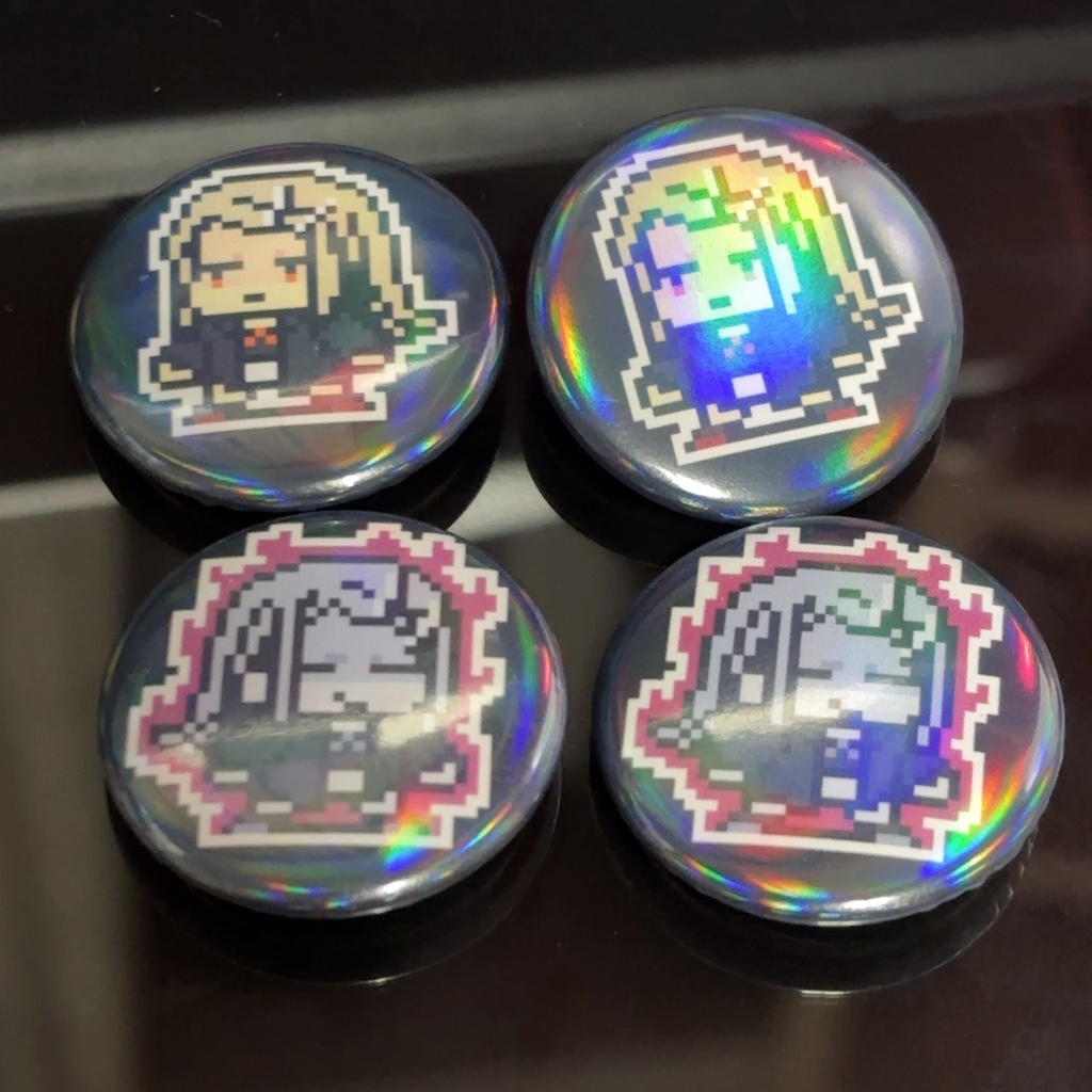 学マスドット絵缶バッジ 初星学園の皆さん ホログラム・マットver