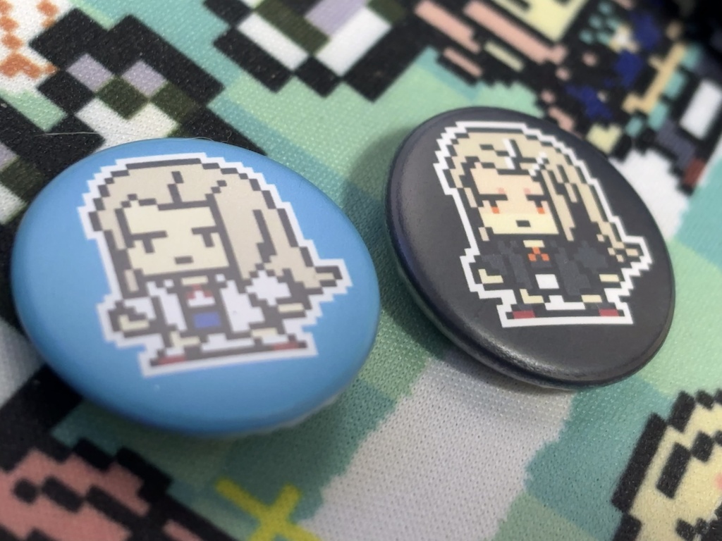 学マスドット絵缶バッジ 初星学園の皆さん ホログラム・マットver