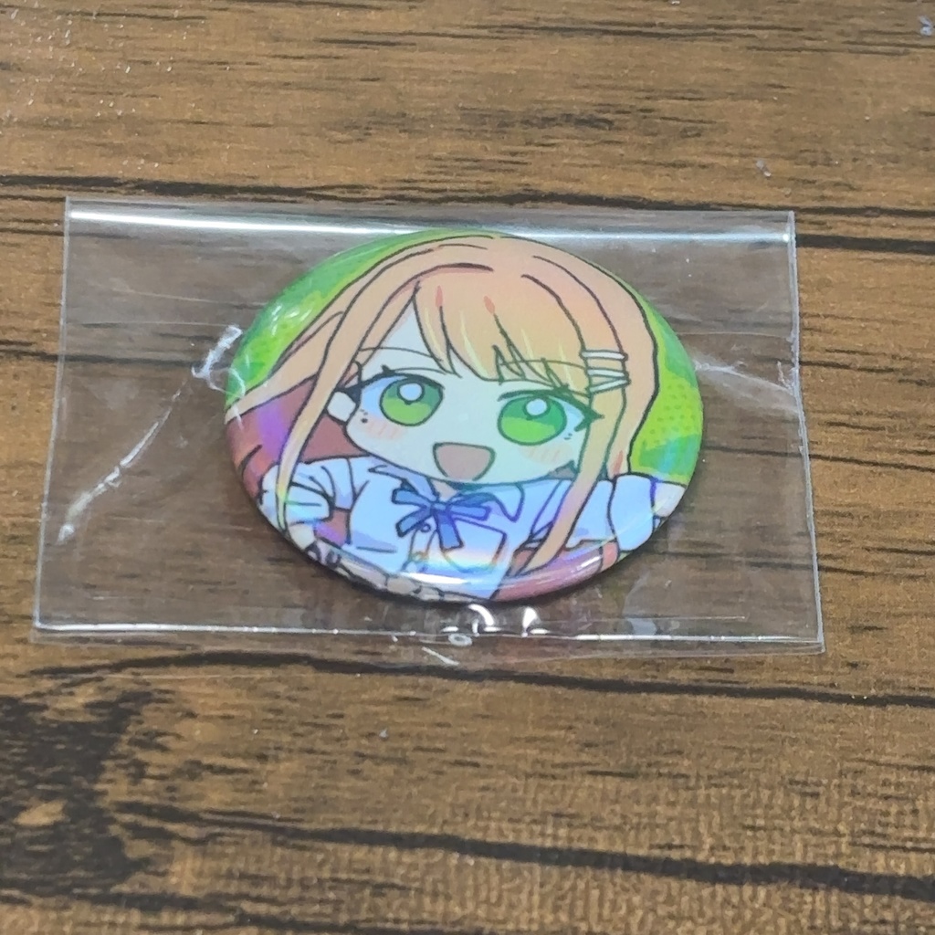 学マスオールキャラオーロラホログラム缶バッジ(32mm) ピンver・マグネットver