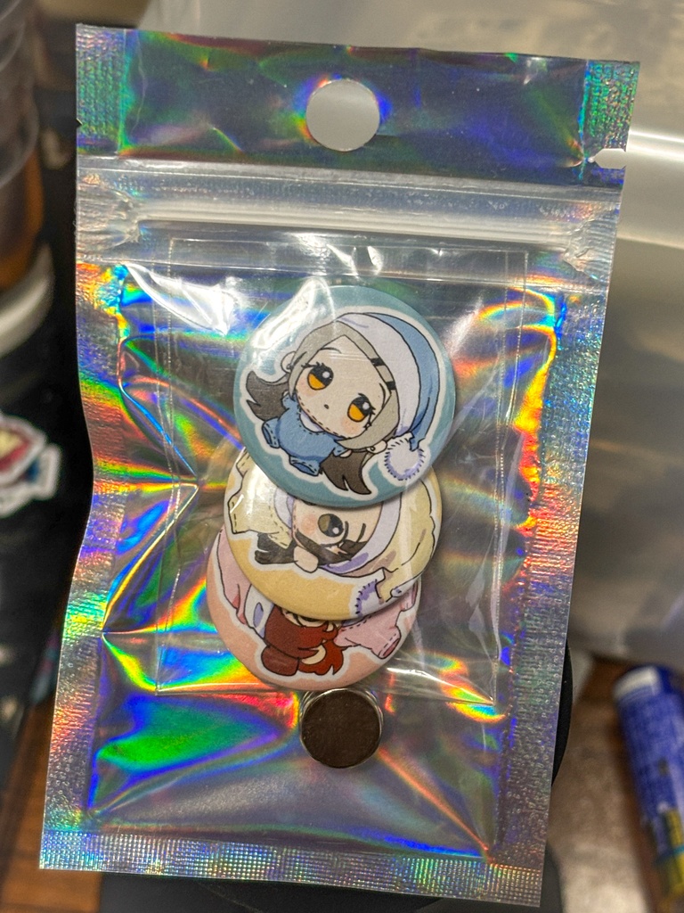 学マス補修組ばぶちゃん缶バッジマグネットセット