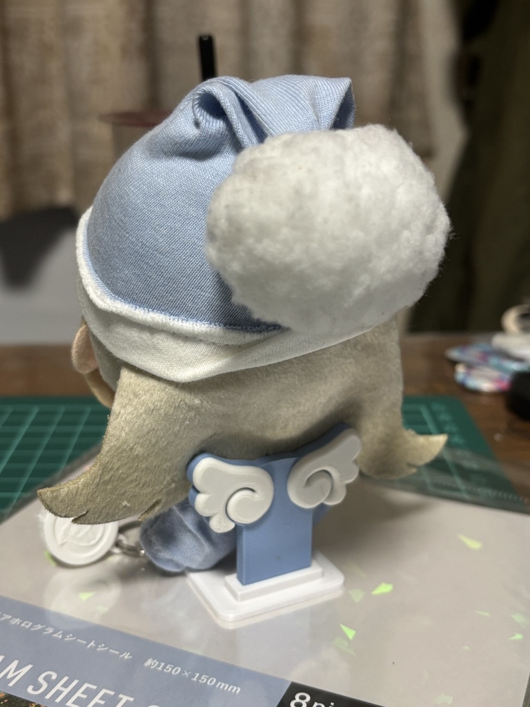 天使の翼ぬいスタンド