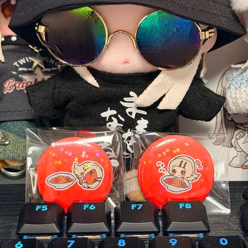 担々麺澤さんホログラム缶バッジセット