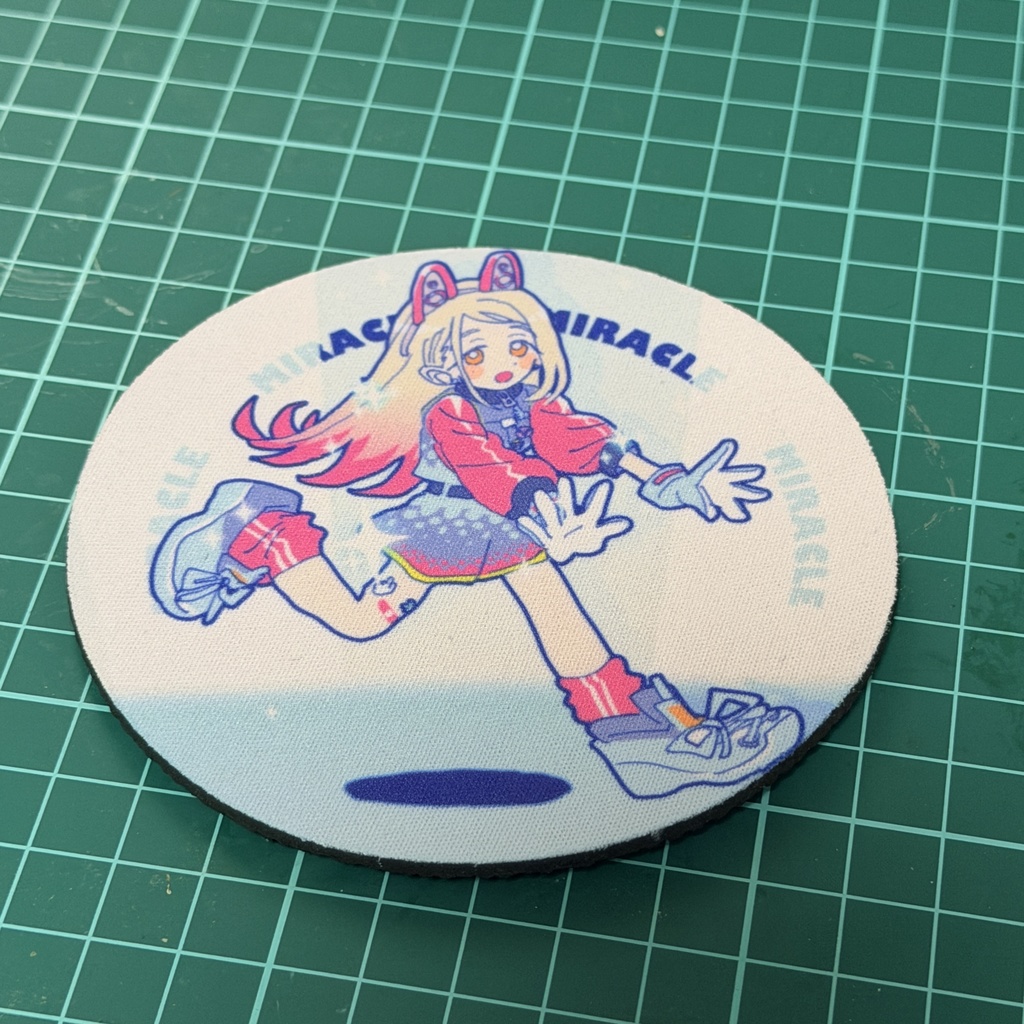 学マス布製昇華転写コースター