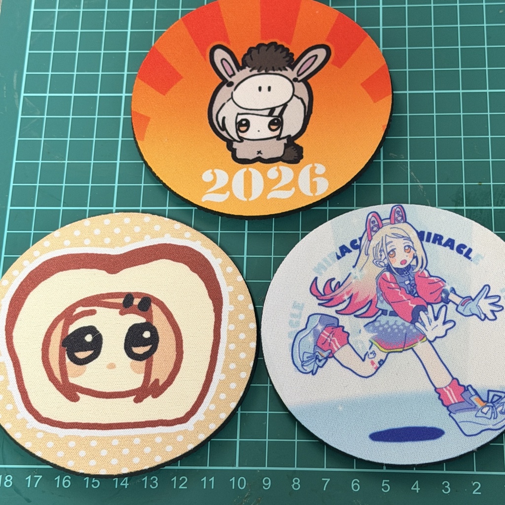 学マス布製昇華転写コースター