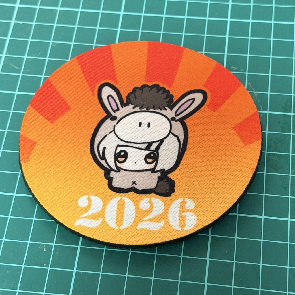 学マス布製昇華転写コースター