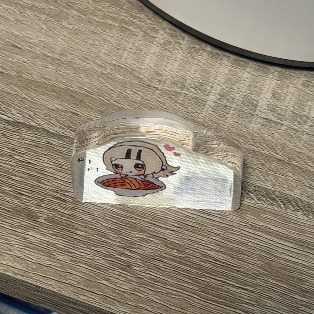 担々麺澤さんレンチキュラーアクリルブロック