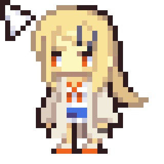ドット絵篠澤さんアニメカーソル