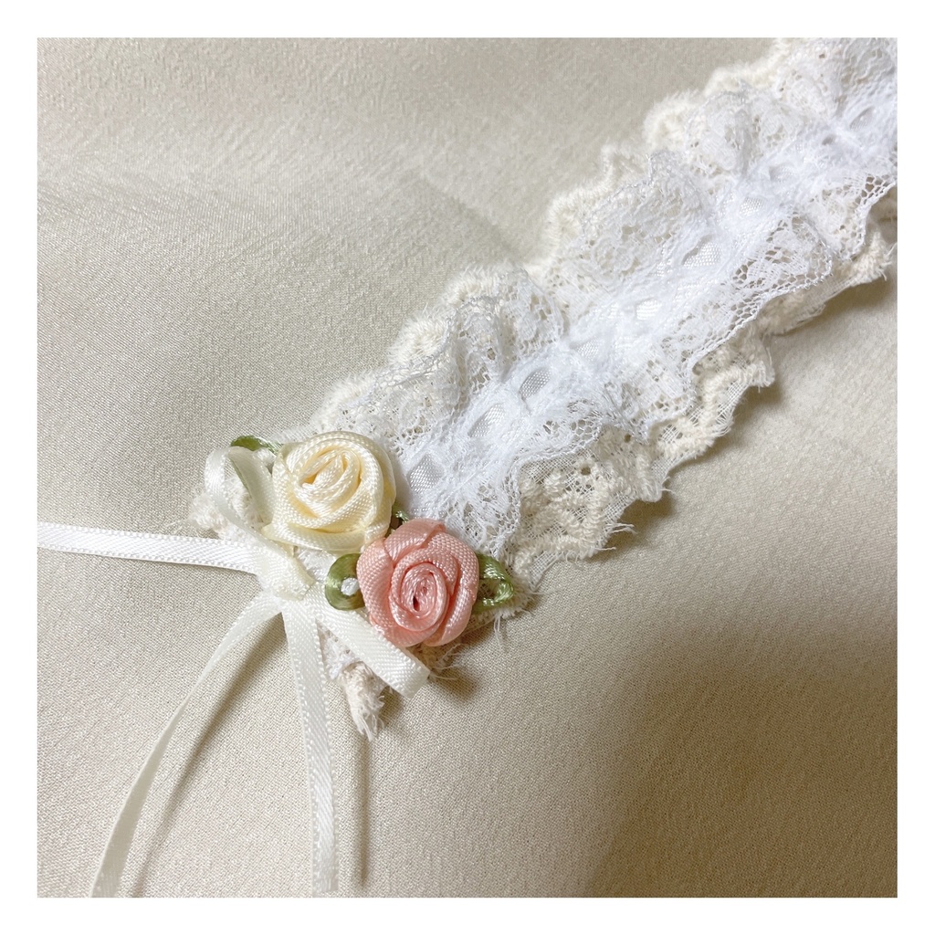 くすみ系ヘッドドレス