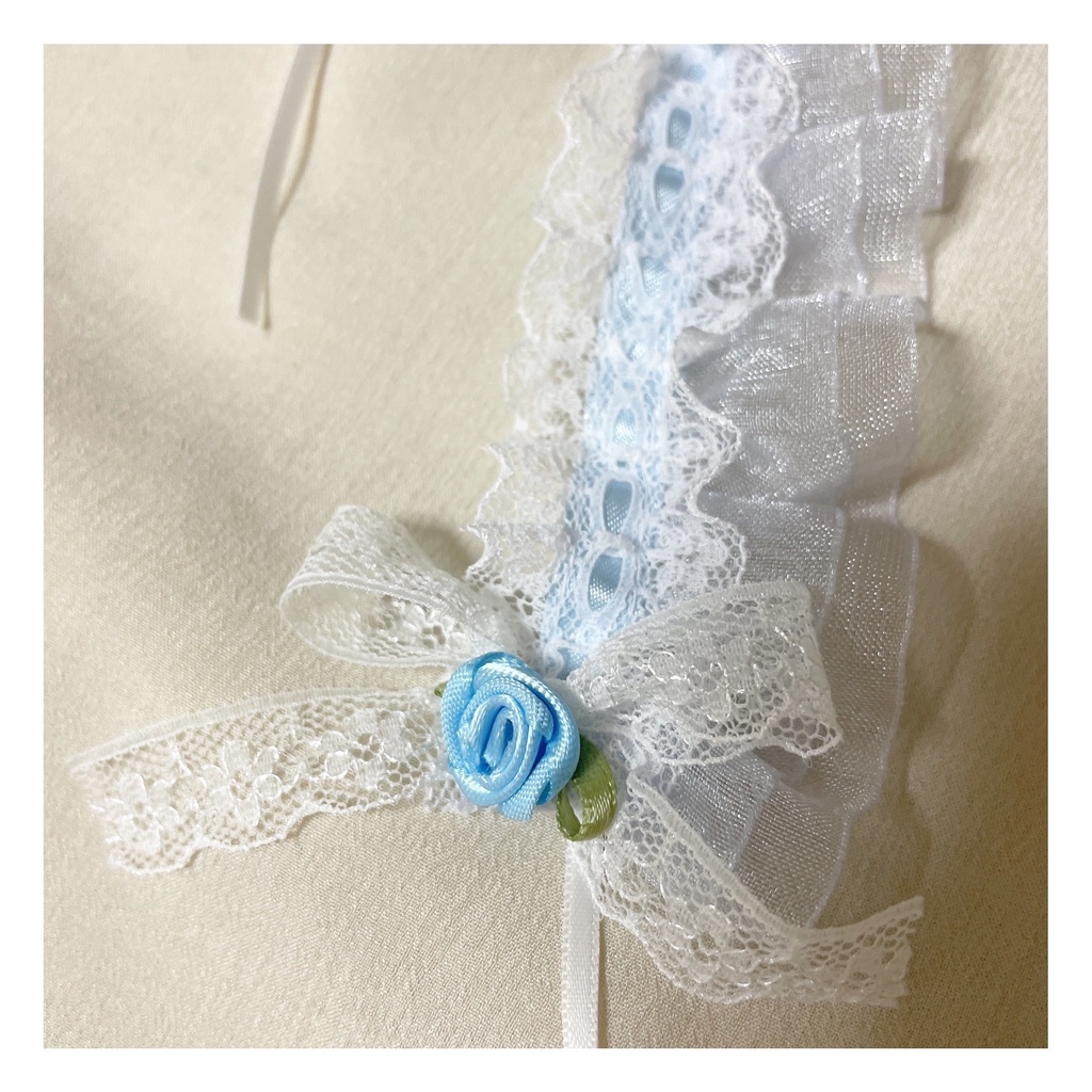 ブルーヘッドドレス