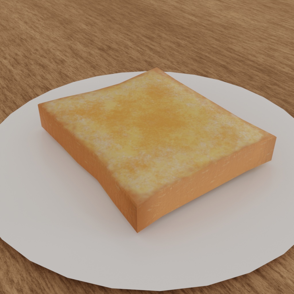トースト食パン（3Dデータ）