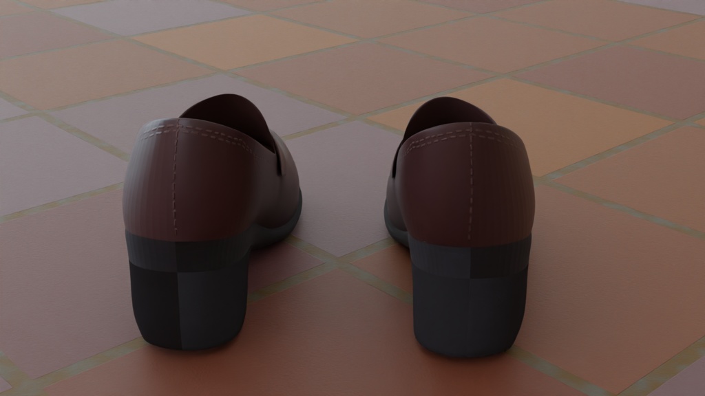 厚底ローファー(3Dデータ)