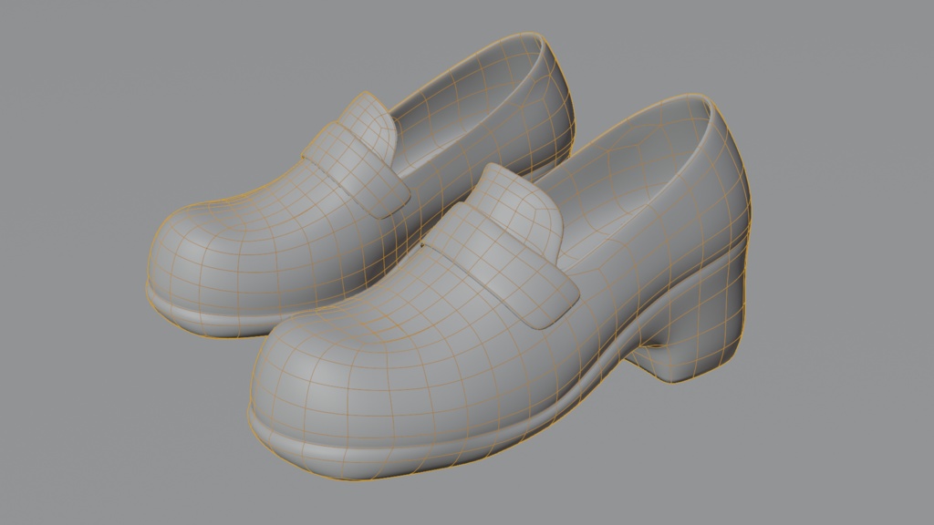 厚底ローファー(3Dデータ)