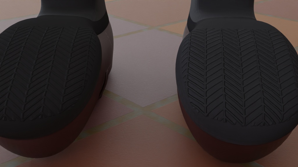 厚底ローファー(3Dデータ)