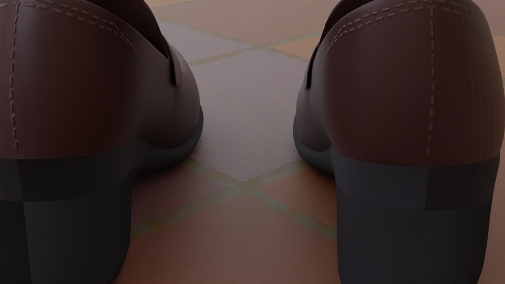 厚底ローファー(3Dデータ)