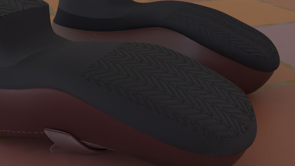 厚底ローファー(3Dデータ)