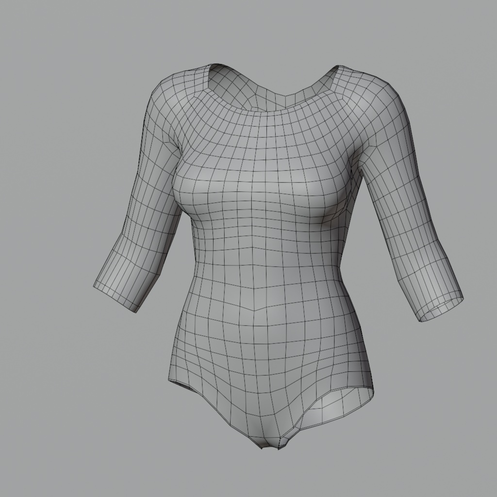 ピンクのレオタード(3Dデータ)