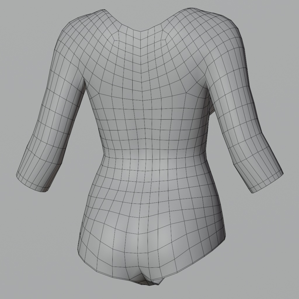 ピンクのレオタード(3Dデータ)