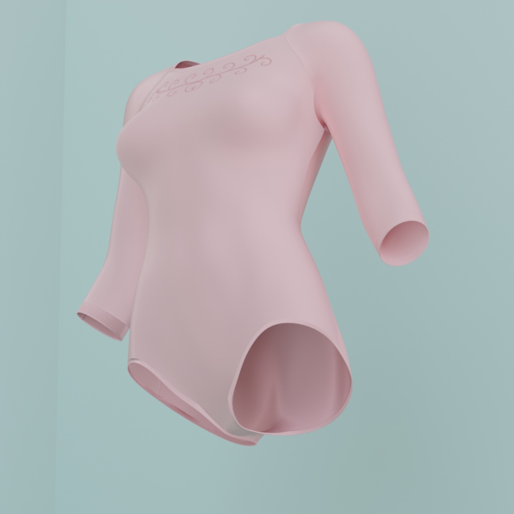 ピンクのレオタード(3Dデータ)