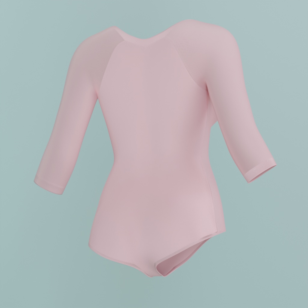 ピンクのレオタード(3Dデータ)