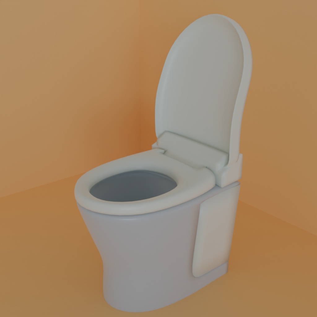 洋式トイレ便器(3Dデータ)