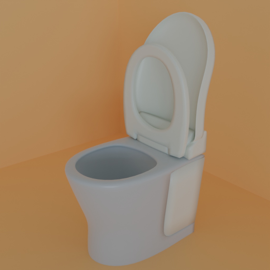 洋式トイレ便器(3Dデータ)
