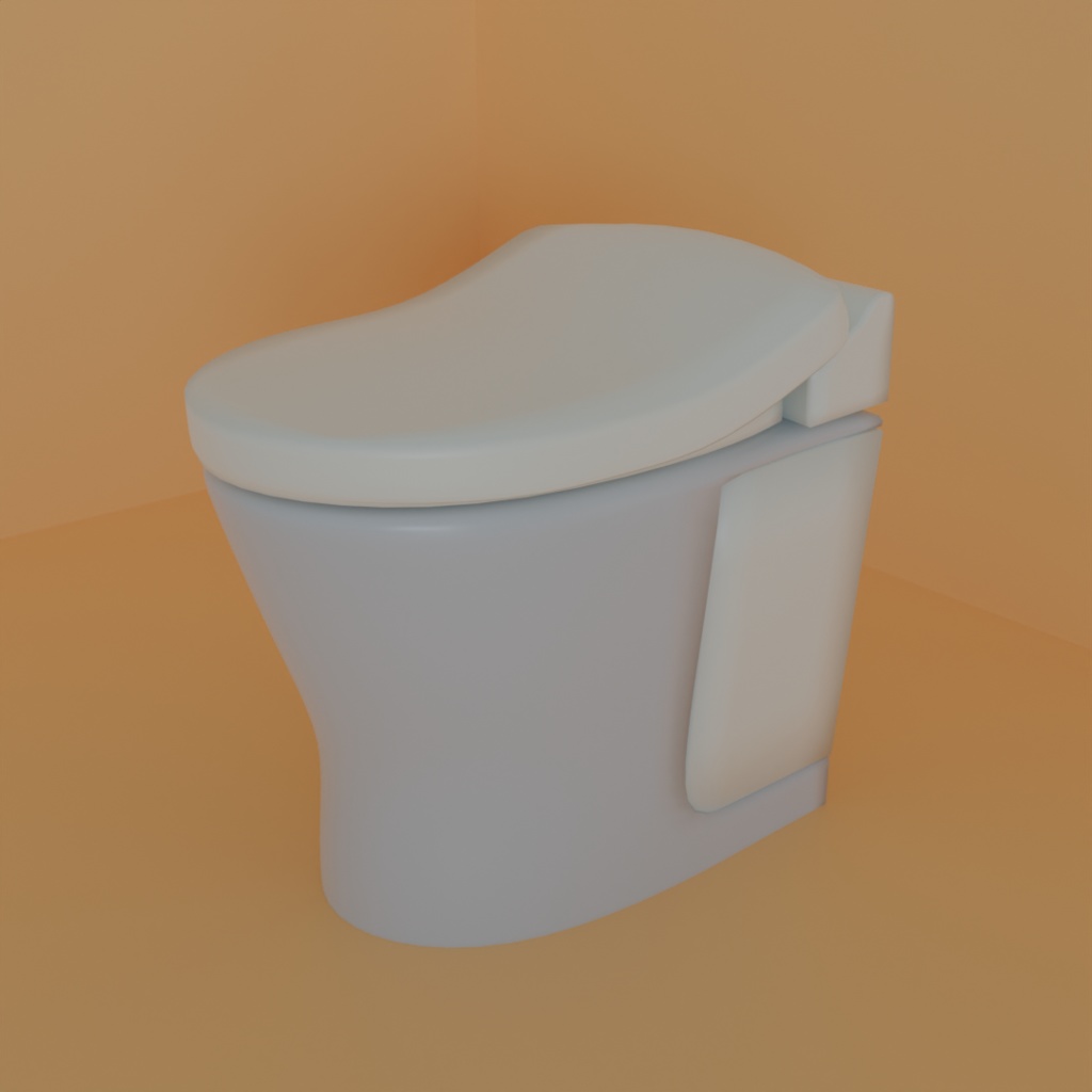 洋式トイレ便器(3Dデータ)