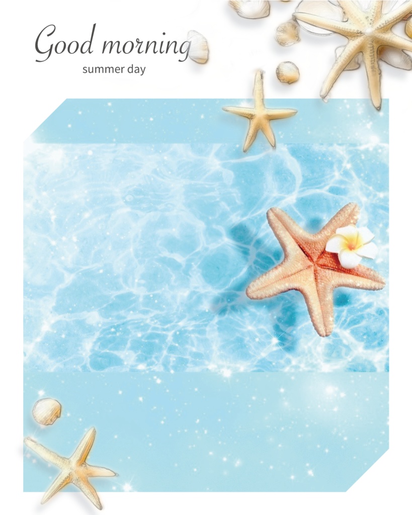 プールでおはよう