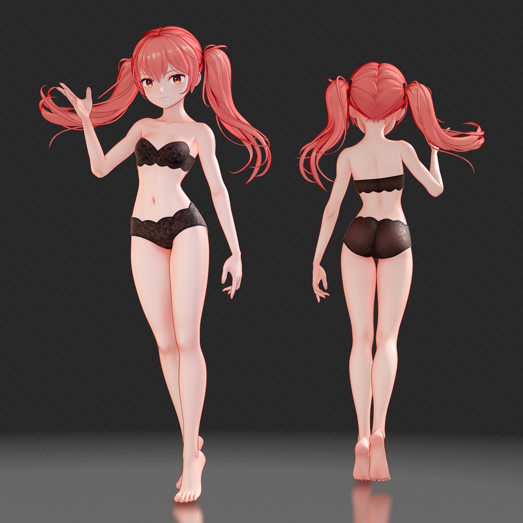 オリジナル3Dモデル「MAEメイ」VRChat · Blend · FBX ✨ #Mae3D
