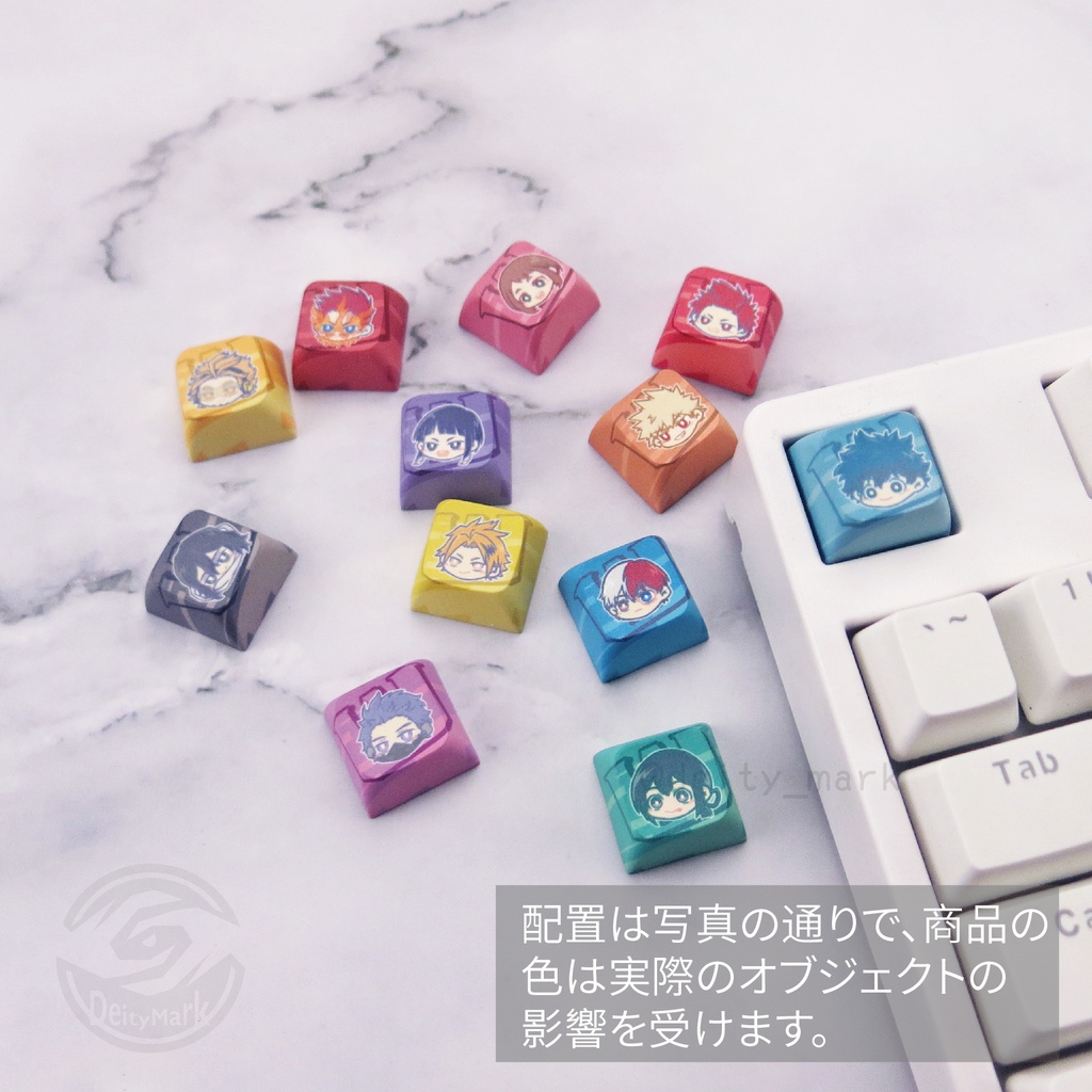Deity Mark キーキャップ キーボード | 僕のヒーローアカデミア-大きな頭【非公式】