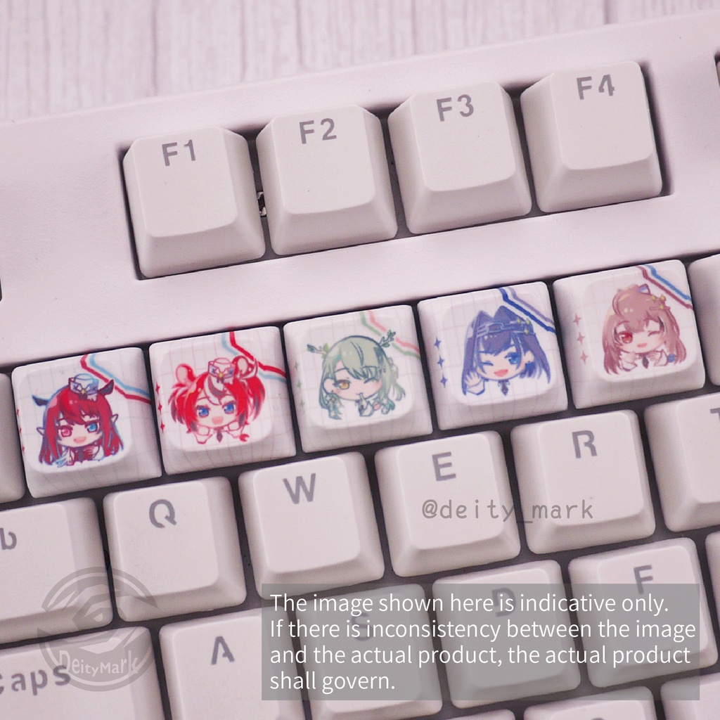 Deity Mark キーキャップ キーボード | ホロライブ Hololive English アイドルの服 【非公式】