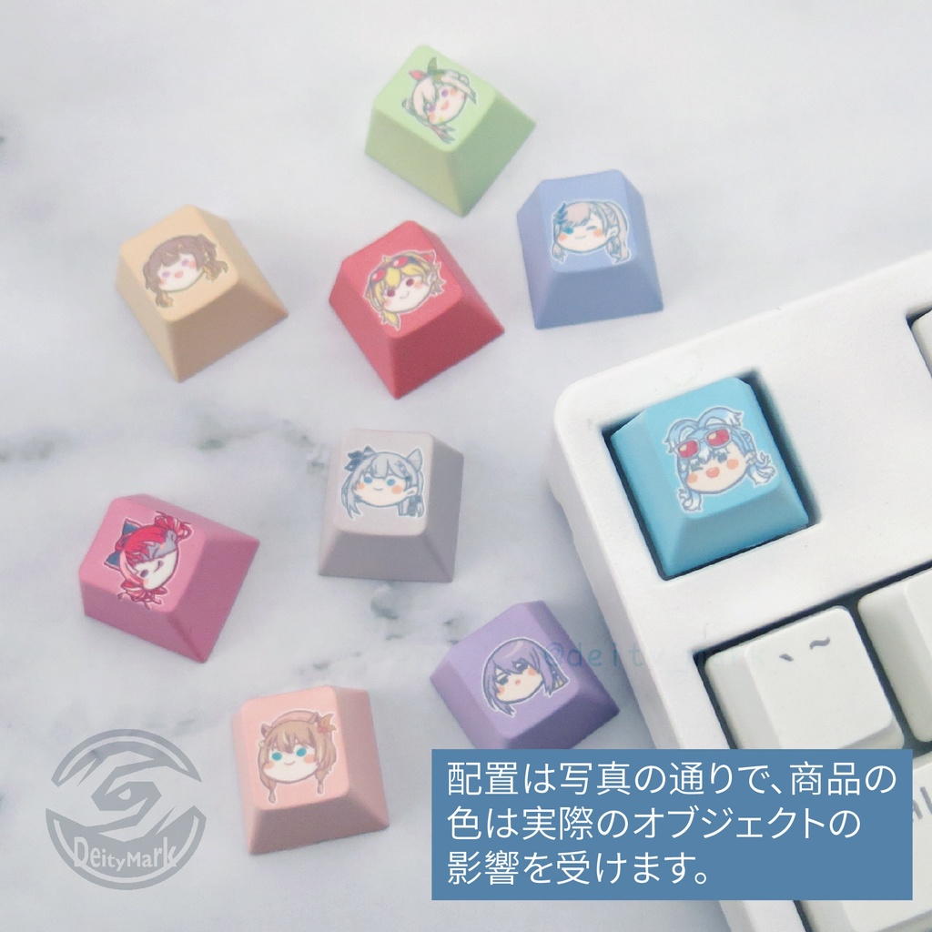 Deity Mark キーキャップ キーボード | ホロライブ Hololive Indonesia 全員【非公式】