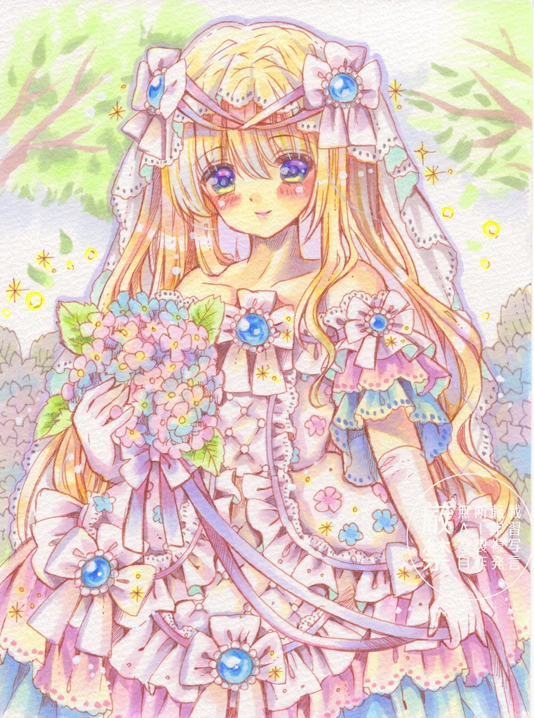 原画　6月の花嫁