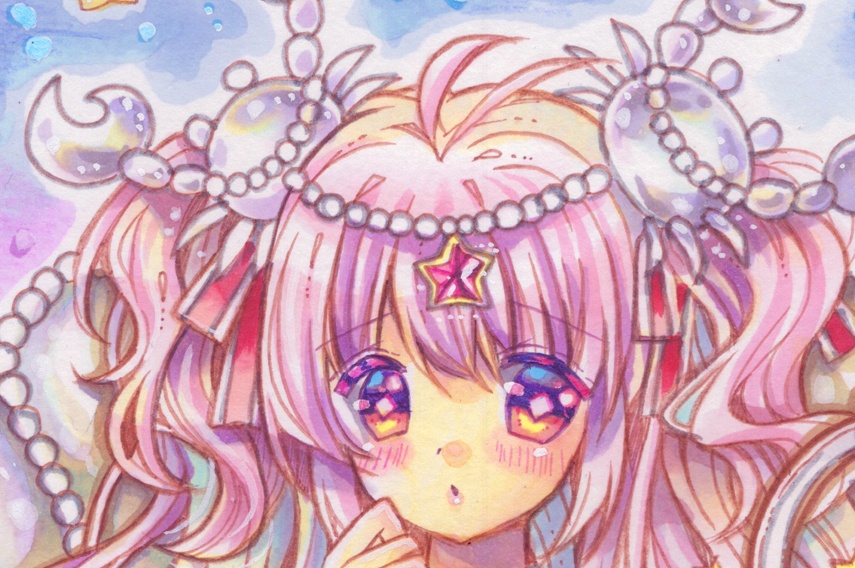 【原画+おまけキーホルダー】 深海のキャンサージャッジメント~蟹座姫の審判~ 星座