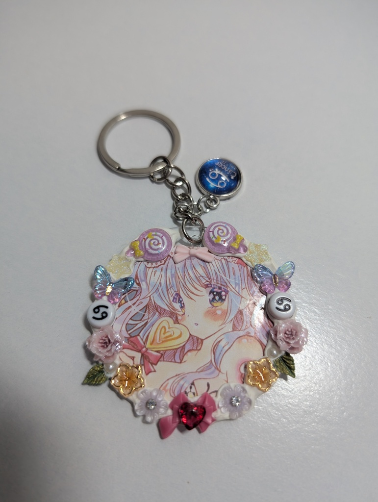 【原画+おまけキーホルダー】 深海のキャンサージャッジメント~蟹座姫の審判~ 星座