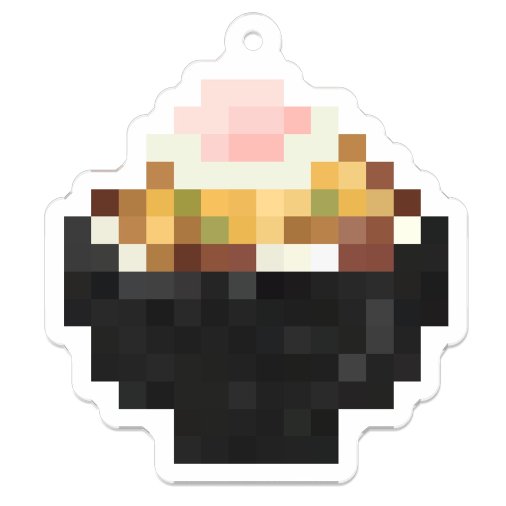 【漆MOD】アクリルキーホルダー(チーズ牛丼温玉付き)