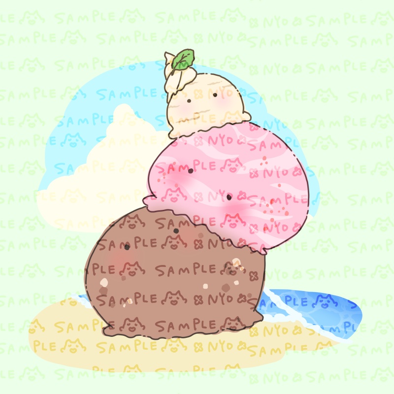 【商用利用OK】ぽてまるスライムアイス