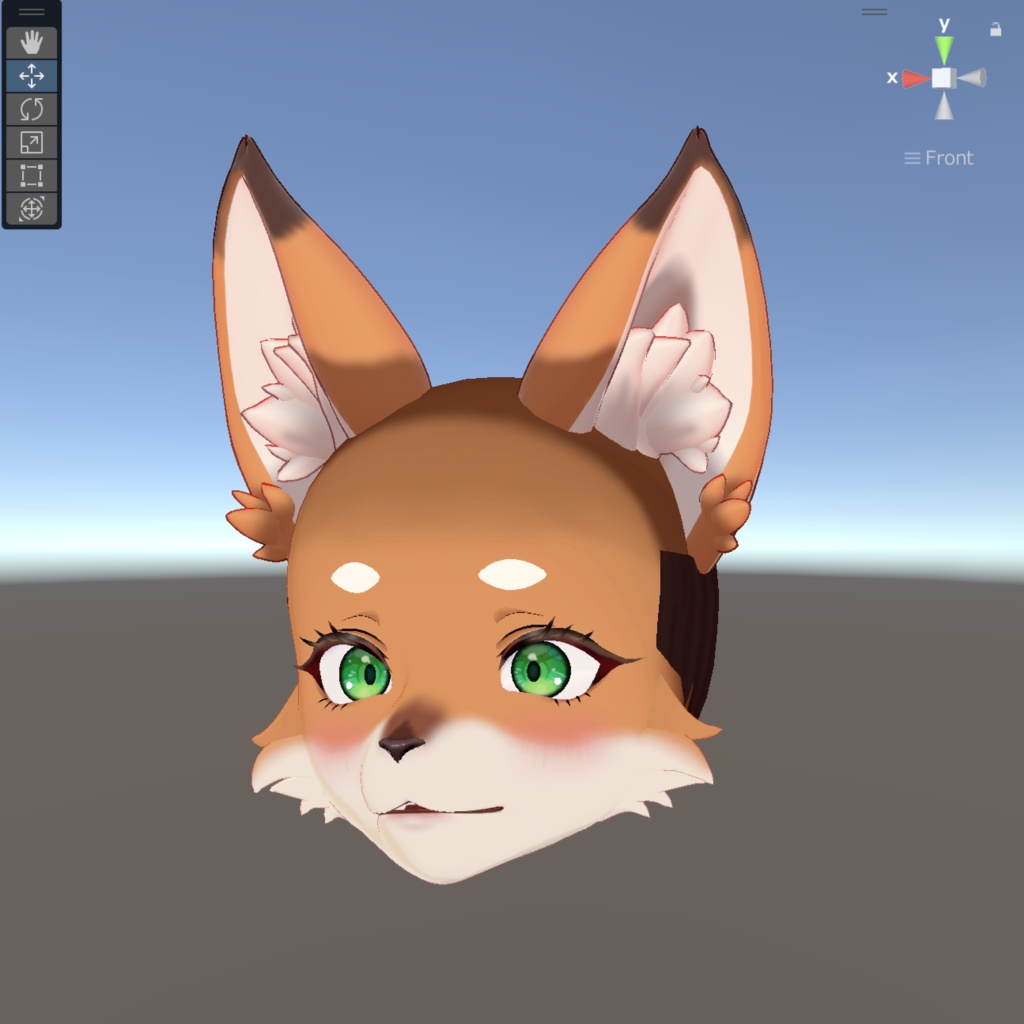 ケモノ改変用ヘッドパーツ「ミサト」