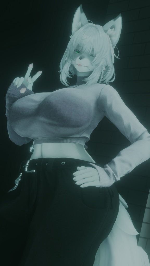 ケモノ改変用ヘッドパーツ「ミサト」