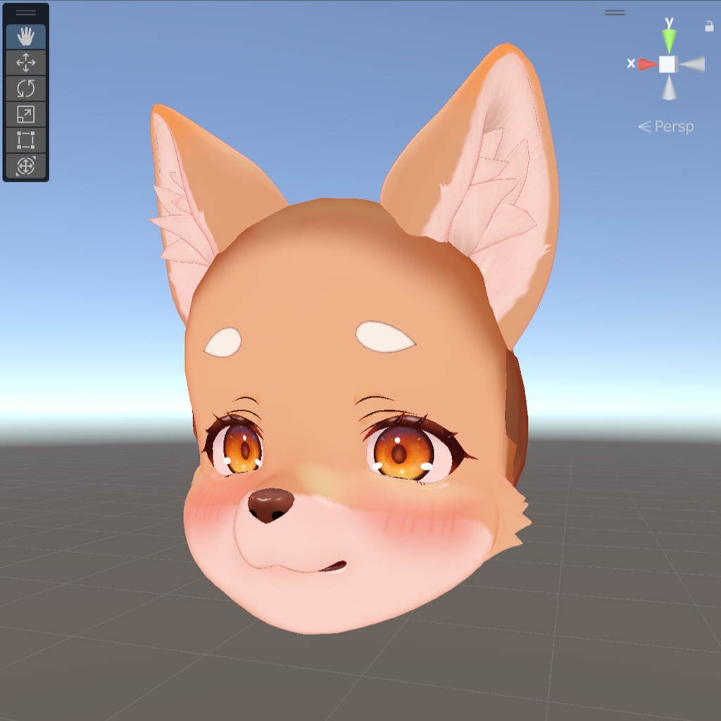 ケモノ改変用ヘッドパーツ「しばちゃん」