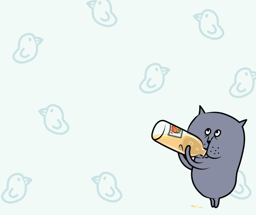 クーピー「ごくごく」