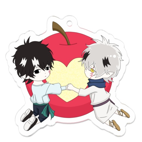 りんごライライ アクリルキーホルダー