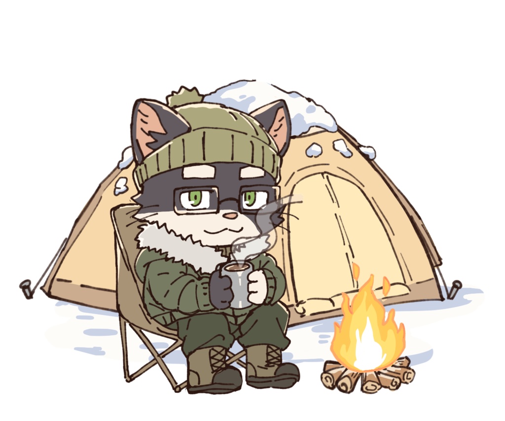 ハチワレ猫のドリンクカップホルダー