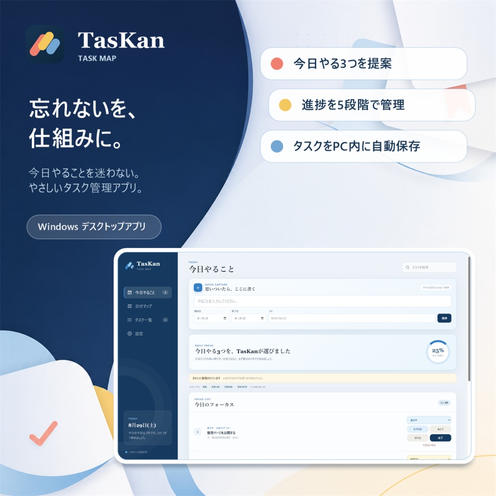 タスク管理アプリ　TasKan