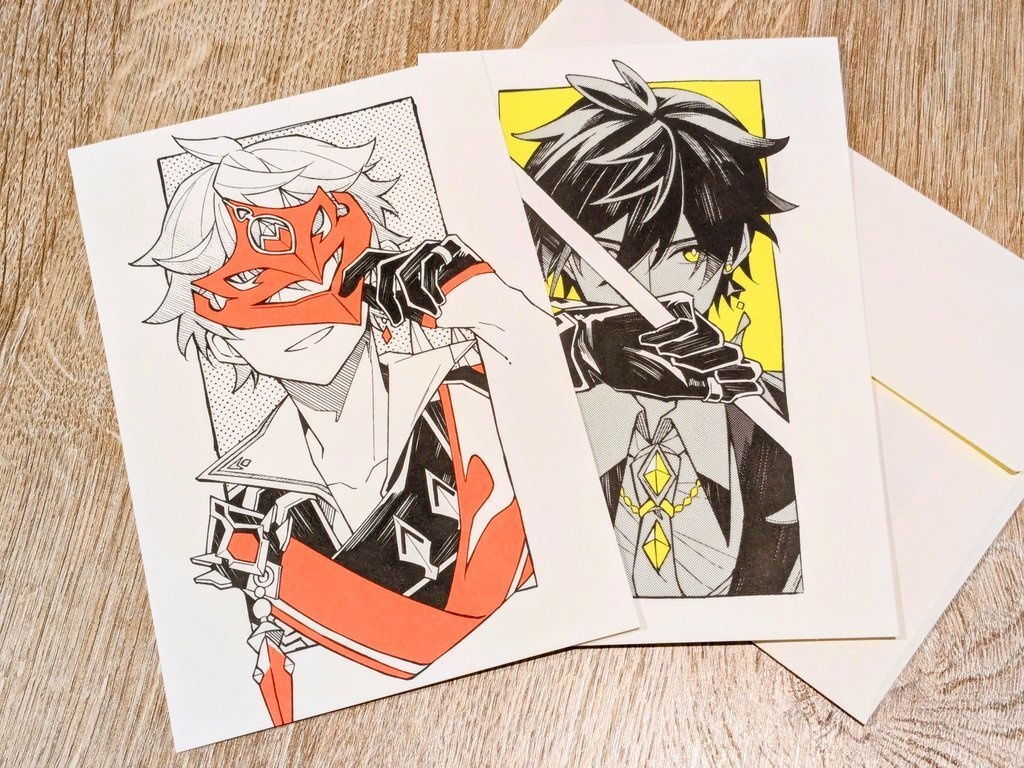 蛍光色印刷ポスカセット