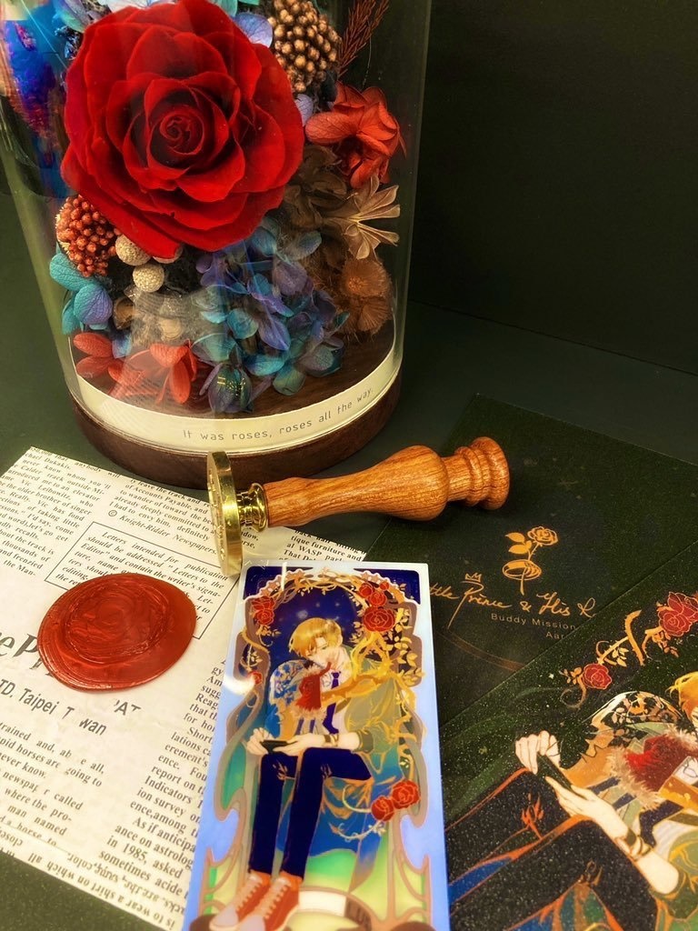 「Little Prince & His Rose」蓄光アクリルブロック(光組)