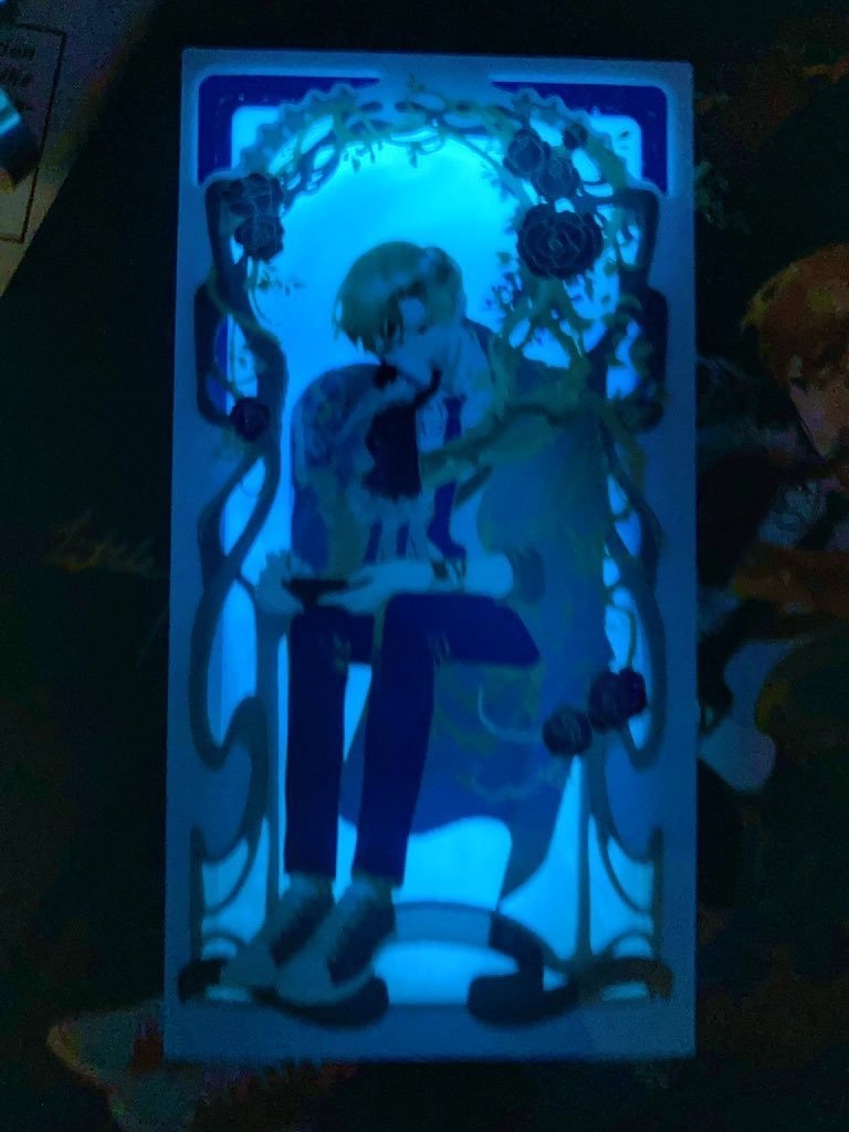 「Little Prince & His Rose」蓄光アクリルブロック(光組)