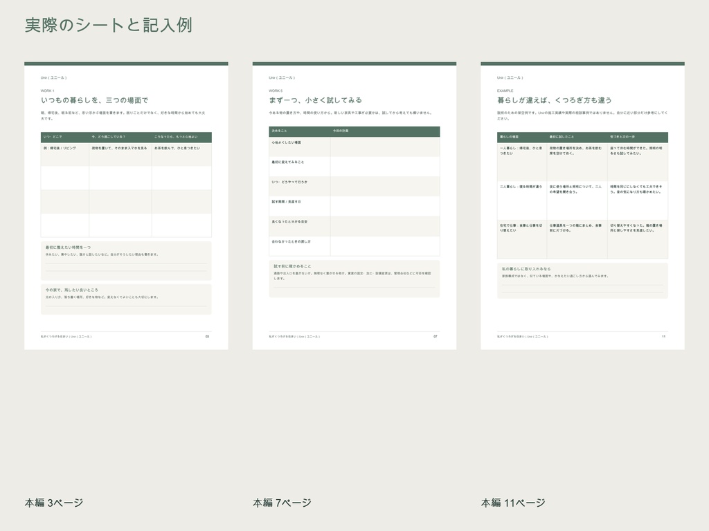 私がくつろげる 住まいの整理ノート【PDF・パソコン入力版】
