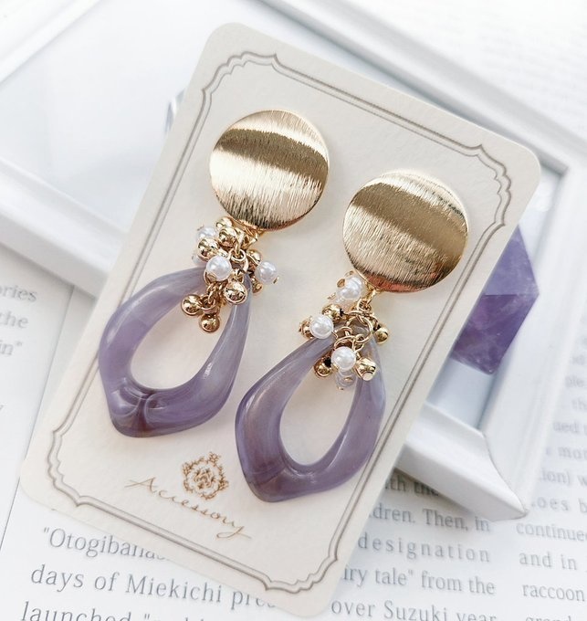 【イヤリングのみ】降志💛💜概念アクセサリー